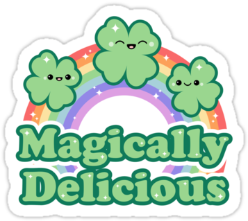 Super Cute Vinyl Die-cut St Patrick's Day Stickers - Pure Media (375x360)