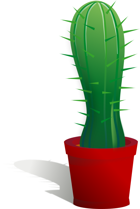 Clip Art Tags - Cactus In Pot Clipart (537x800)