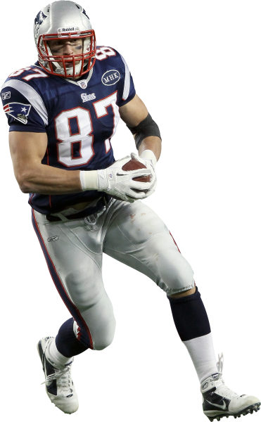Rob Gronkowski Patriots Png (371x600)