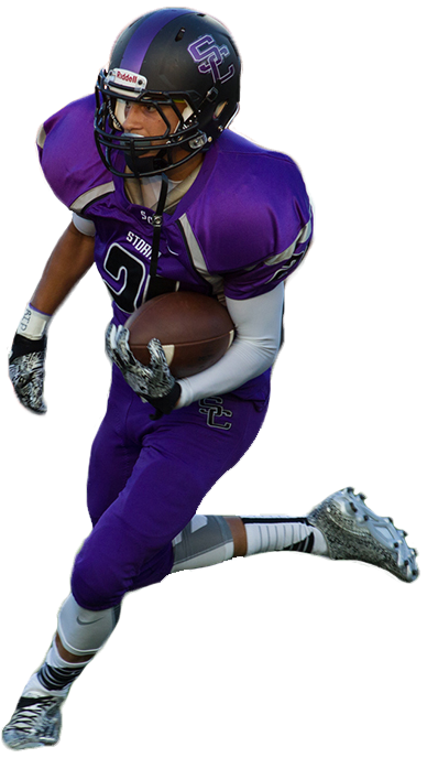 High School Football Player Png - High School Football Player Png (388x688)