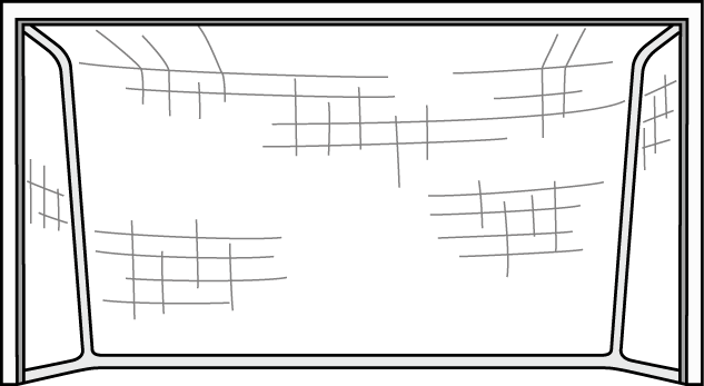 Football Goal Clipart - Cartoon Soccer Goal Png (633x347)
