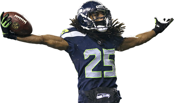 Richard Sherman Autographed Signed Framed 20x30 Canvas (576x340)