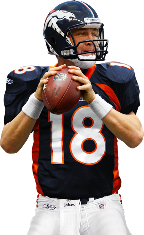American Football Png - Peyton Manning In Dolphins Uniform (500x814)