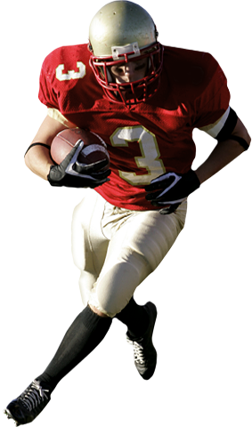 High School Football Player Png (283x480)