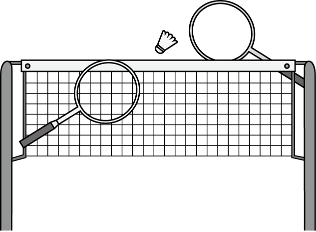 Badminton Net Clipart (633x464)