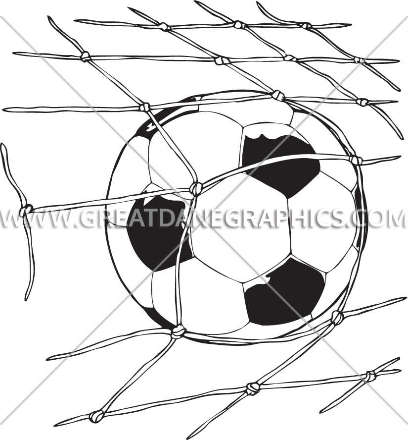 Soccer Ball Net Production Ready Artwork For T Shirt - Net (825x888)