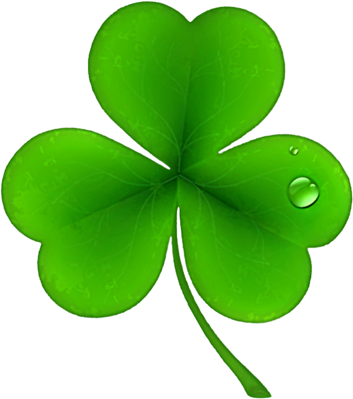 Unique Design 4 Leaf Clover C Lip Art Announcing Images - St Patricks Day Clover Png (800x860)