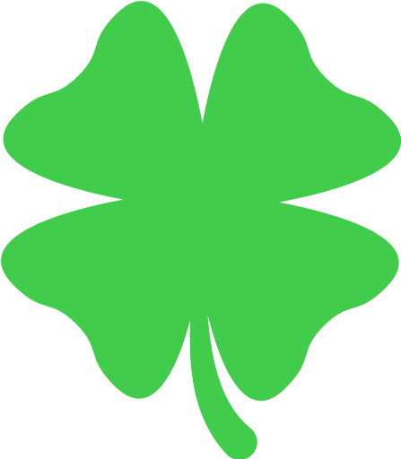 Four Leaf Clover Emoji For Facebook, Email Amp Sms - Clover (512x512)