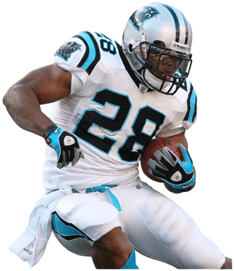 Mascot Clipart Image Of Panthers Cougars Football Player - Carolina Panthers Players Png (400x400)