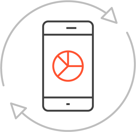 No Need To Synchronize The Medical Device With A Smartphone - Pictogram (453x441)