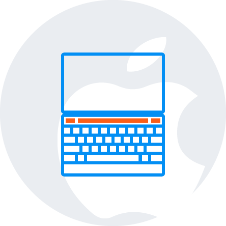 Macbook Pro Touch Bar Support - Circle (444x444)