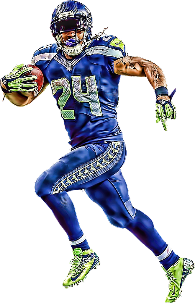 Football Player Running Png (661x1024)