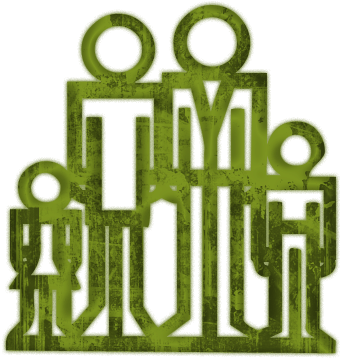 Family Of Four Icon Clipart - Family Green Icon (512x512)