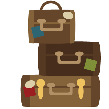 Stacked Clipart - Suitcase Clipart Transparent Background (432x432)