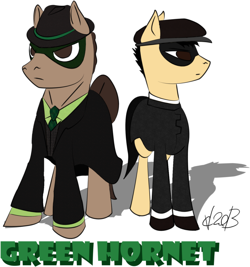 Green Hornet's Britt And Kato By Ponyrave - Cartoon (888x900)