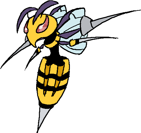 Mega Beedrill By Subpoptart - Cartoon (493x480)
