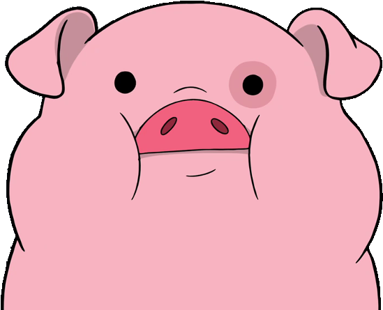 Waddles Is Cute - Waddles Gravity Falls Png (563x450)