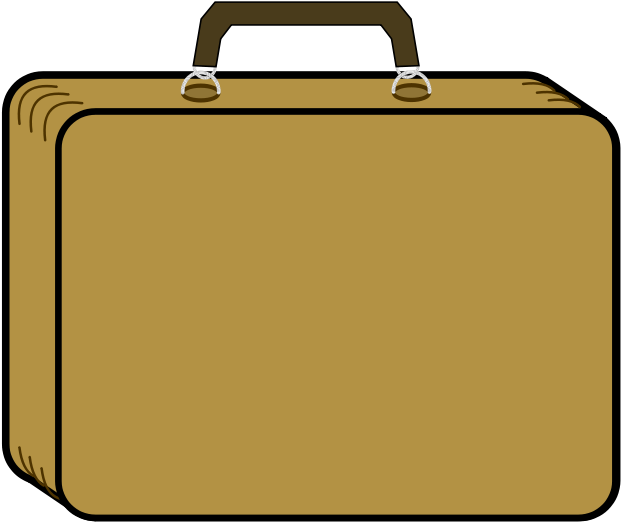 Free Little Tan Suitcase - Suitcase Clip Art (800x566)