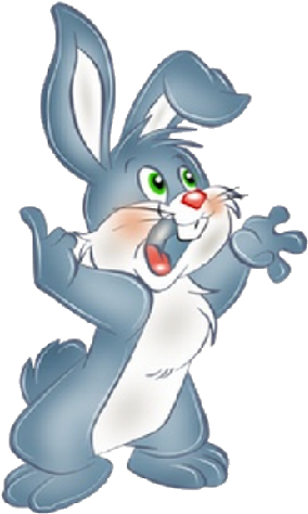 Rabbit Or Easter Bunny Cartoon Character Royalty Free - Rabbit Cartoon Png (500x500)