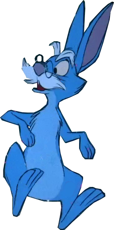 Merlin As A Blue Rabbit By Jeffersonfan99 - Merlin Rabbit (369x742)