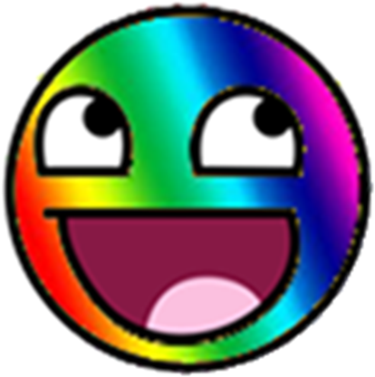 Rainbow Epic Smiley Face Roblox - Roblox T Shirt Epic Face (420x420)