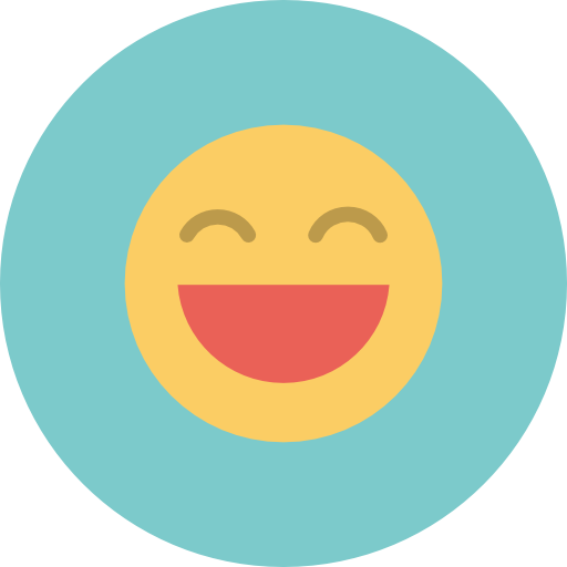Big, Smile, Smiley, Face, Emoticon Icon Free Of Flat - School (512x512)