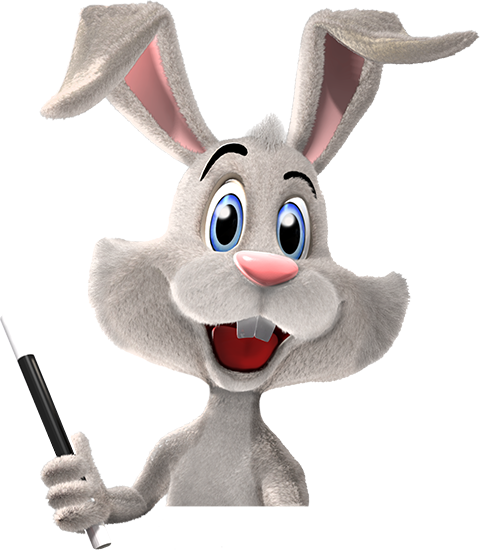 Razamatazz Rabbit Logo - Magic Show Rabbit (480x550)