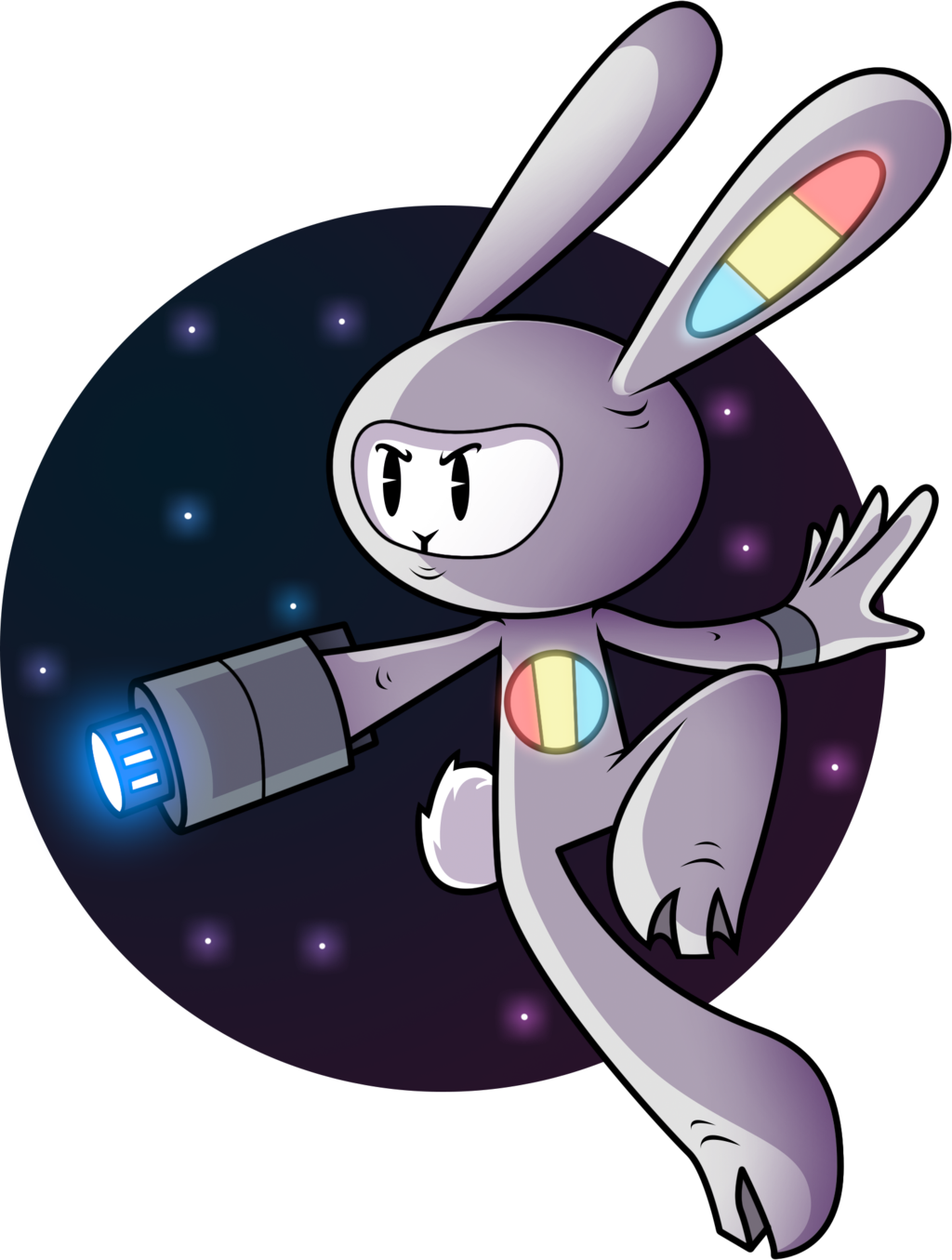 Super Space Rabbit By Rootay Super Space Rabbit By - Portrait Of A Man (1024x1355)