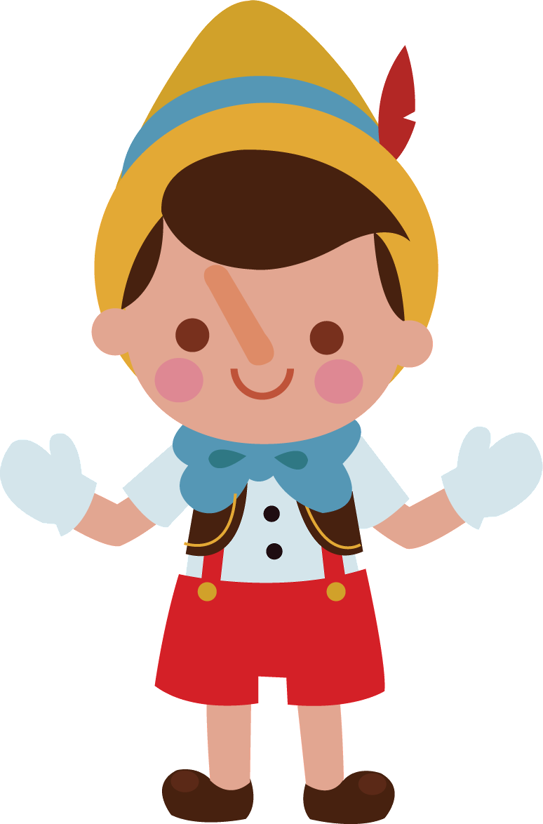 Pinóquio - Minus - Cute Pinocchio Clipart (774x1174)