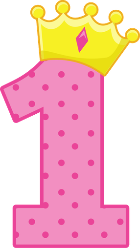 Resultado De Imagem Para Digital Clipart Alice Minus - Numero 1 Com Coroa (286x508)