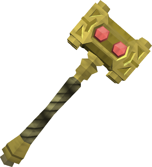 Golden Hammer Detail - Golden Hammer Runescape (643x705)