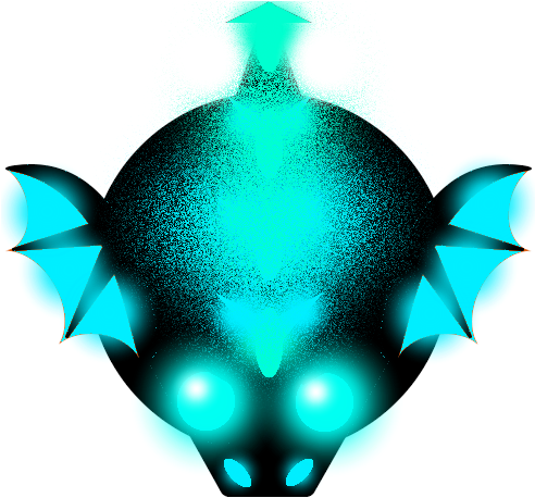 Neon Dragon - Скины В Mope Io (500x500)