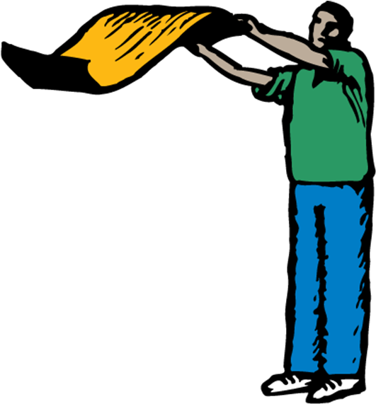 Dublin Ca Rug Cleaners - Shaking A Rug (549x646)