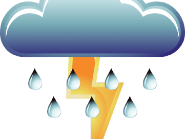 Thunderstorm Clipart Tunder - Clip Art Thunderstorm (640x480)