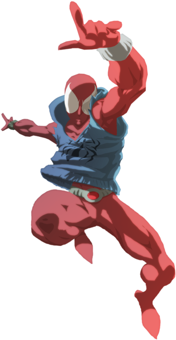 Spectacular Spider Man Scarlet Spider - Spider Man Scarlet Suit (406x700)