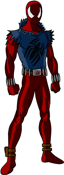 Ultimate Scarlet-spider By Valrahmortem - Advanced Graphics Spider-man - Ultimate Spider-man (276x700)