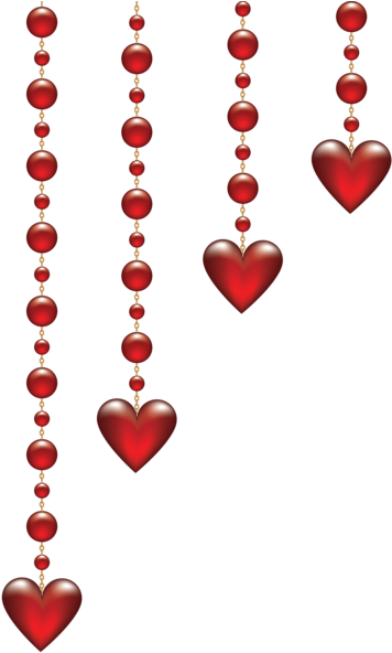 Valentine - Valentines Day Hanging Hearts (480x758)