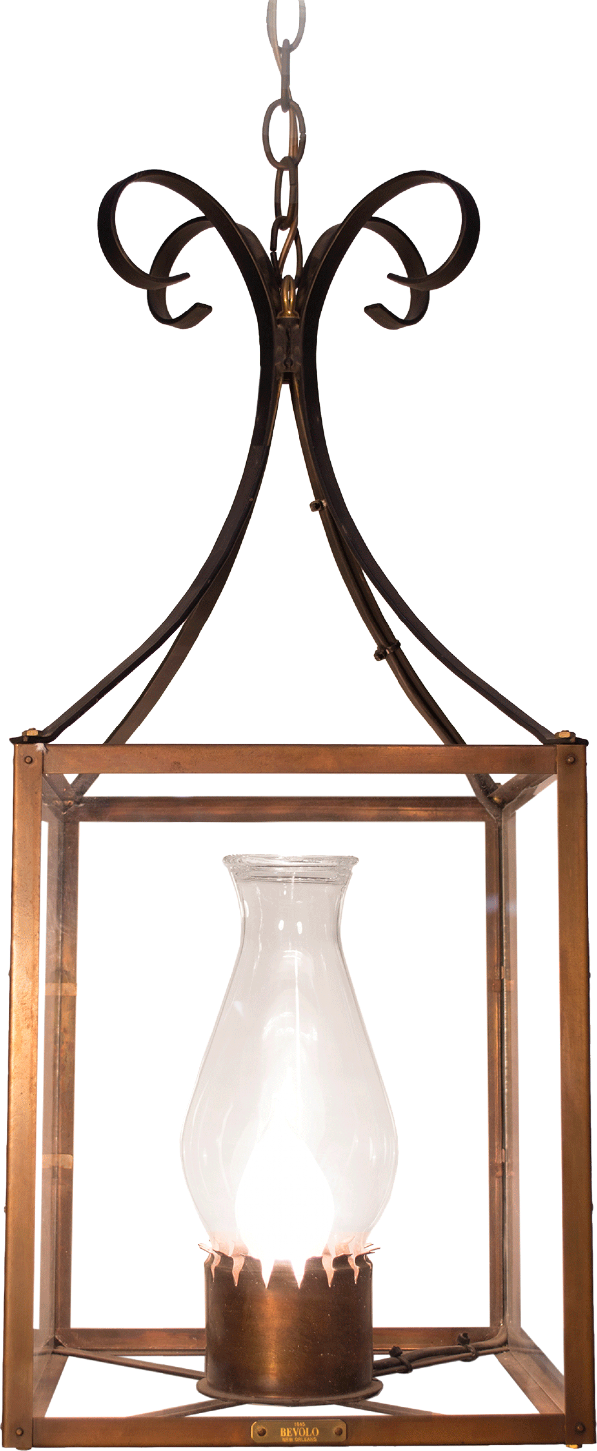 Square Hanging Light Copper Lights Bevolo Gas Electric - Square Hanging Light Copper Lights Bevolo Gas Electric (1200x2916)