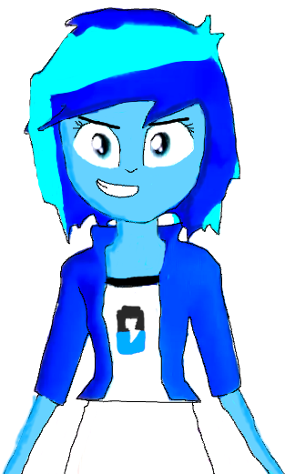 Indigo Storm By Daydreamtracer - Cartoon (481x520)