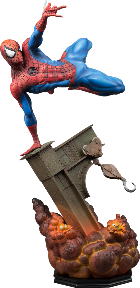 Marvel Premium Format™ Figure The Amazing Spider-man - Spider Man Statue Png (480x988)