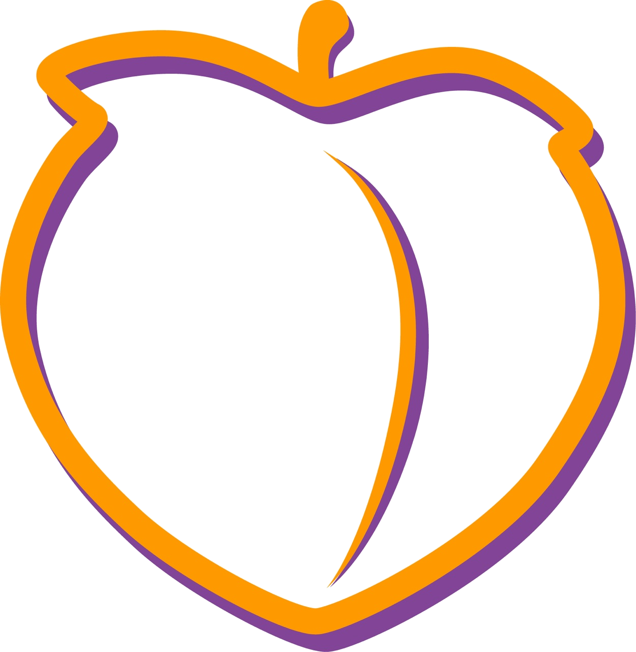 Farm, Food, Fruit, Hand Drawn, Orange, Peach, Peach - Farm, Food, Fruit, Hand Drawn, Orange, Peach, Peach (1250x1280)