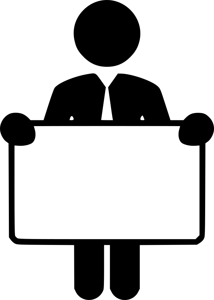 Man Board Comments - Man With Pointer (700x980)