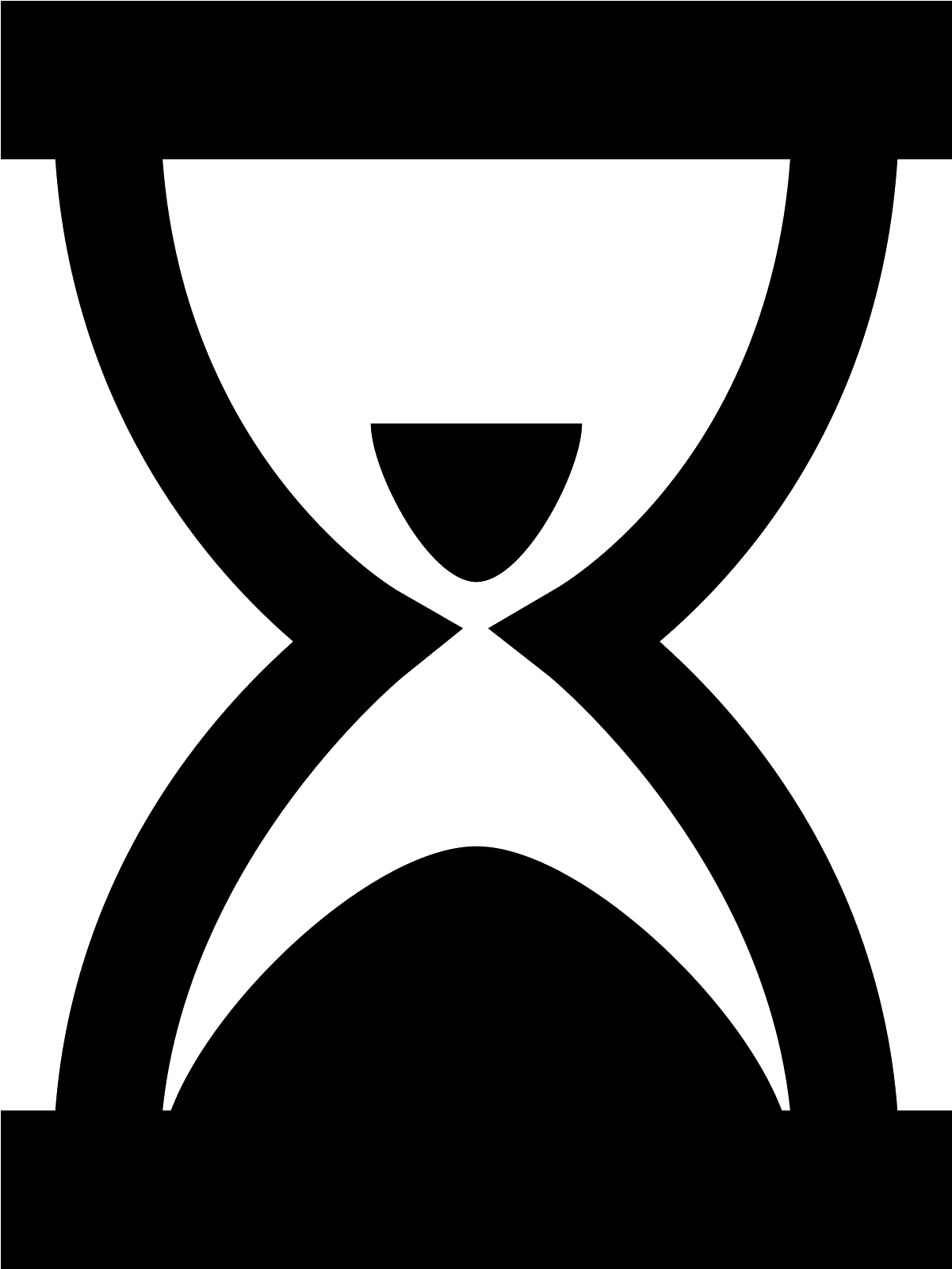 It's A Logo Of An Hourglass, Reduced To An Image Of - Clessidra Icona (1600x1600)