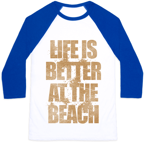 Life Is Better At The Beach Baseball Tee - Workin' My Fluff Into Buff Raglan: Funny Workout Raglan (484x484)