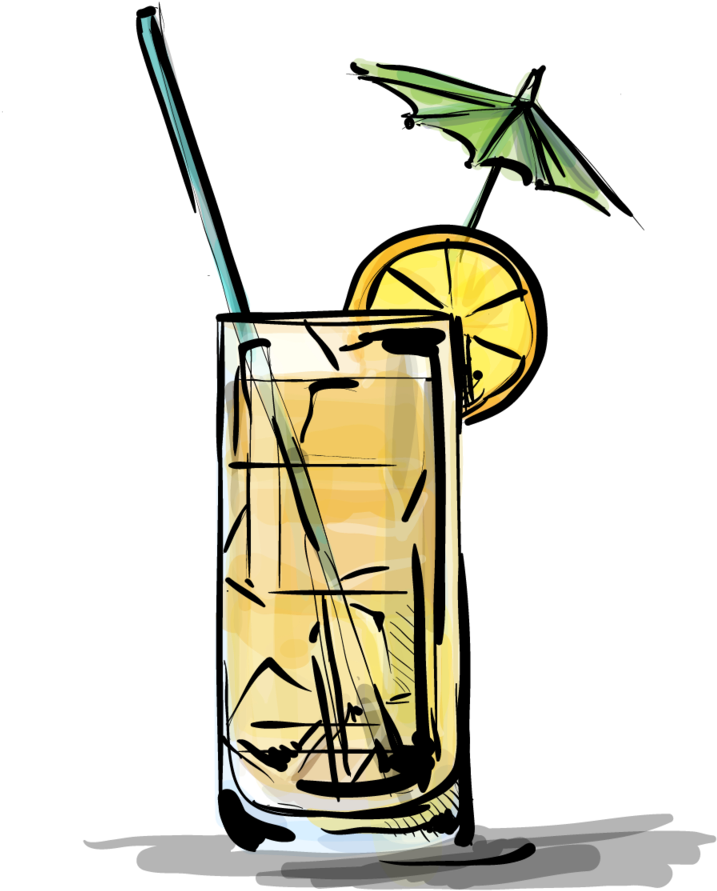 Drink Illustrations - - Mai Tai Cocktail Recipe Drink Picture On Stretched (1000x1000)