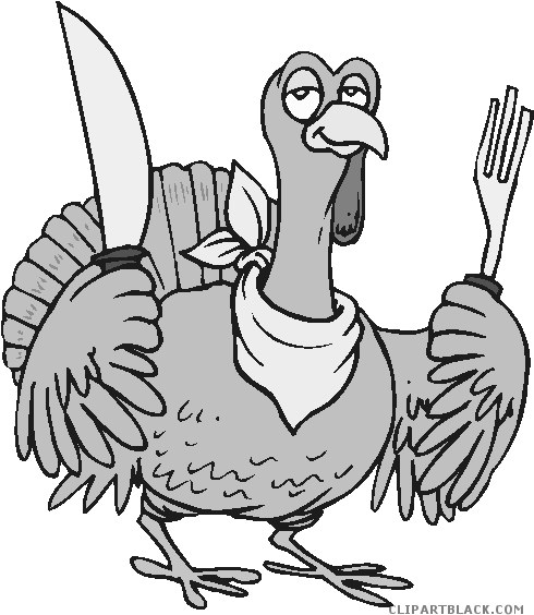 Turkey Small Animal Free Black White Clipart Images - Don T Be A Turkey (490x572)