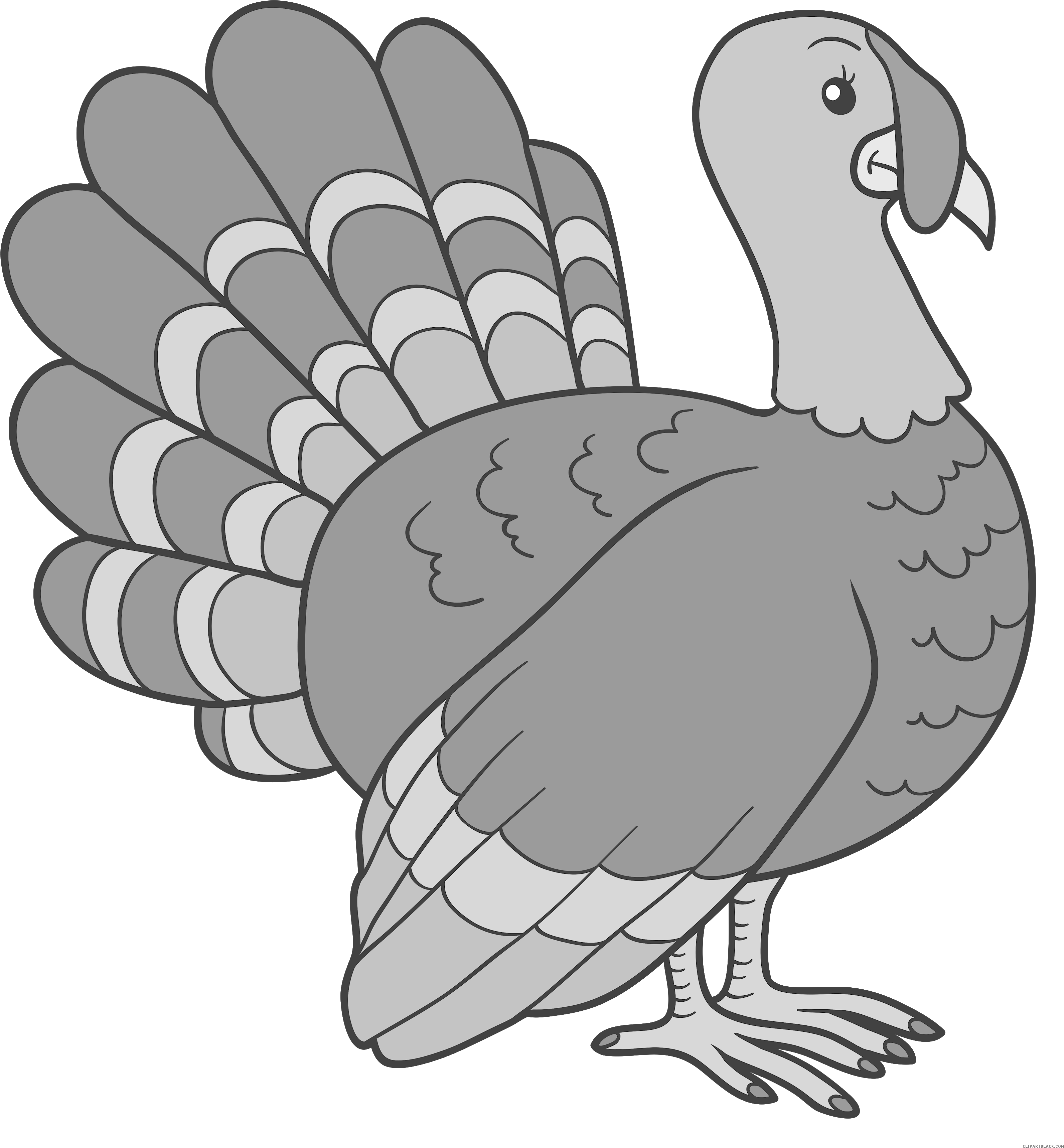 Turkey Animal Free Black White Clipart Images Clipartblack - Clip Art Turkey (3243x3500)