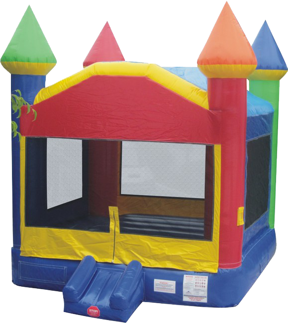 Regular Bounce House - Tentandtable Rainbow Bounce House (579x650)