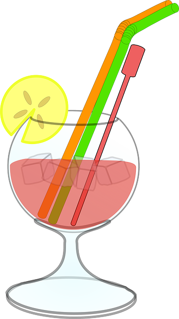 Beverages Glass, Food, Fruit, Steele, Cartoon, Free, - Cocktail Clip Art (361x640)