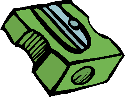 Taille Crayon Clipart - Clipart Green Pencil Sharpener (400x312)